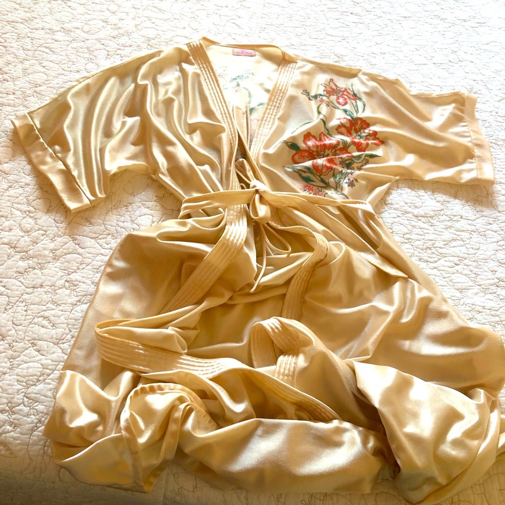 Vintage Lemar Floral Print Robe Size L